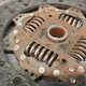 A clutch plate spring broke and wore down